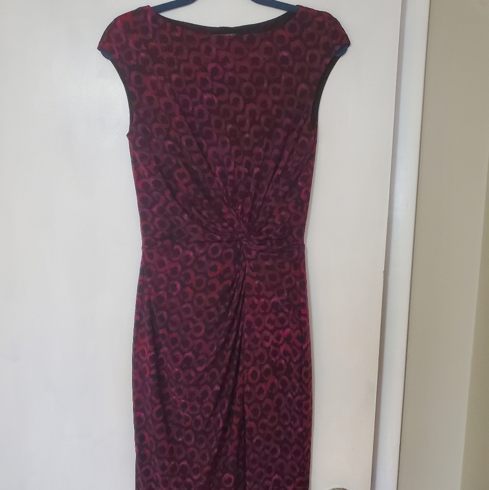 Lauren Ralph Lauren Abstract Circle Pattern Sheath